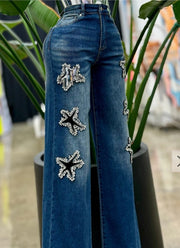 Shimmering star jeans